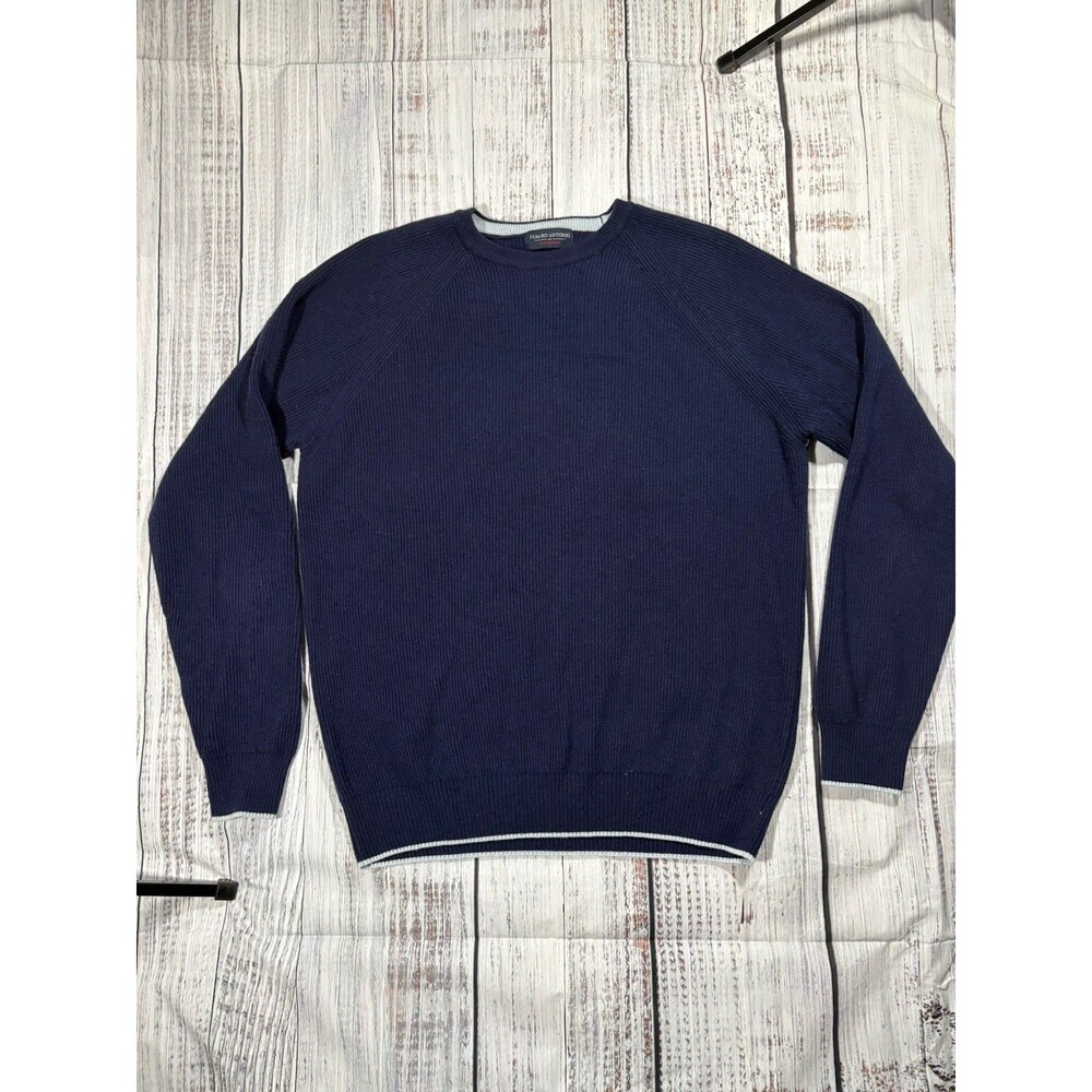 Fusaro Antonio Men's Wool Cashmere Blend Pullover Sweater Jumper Size M